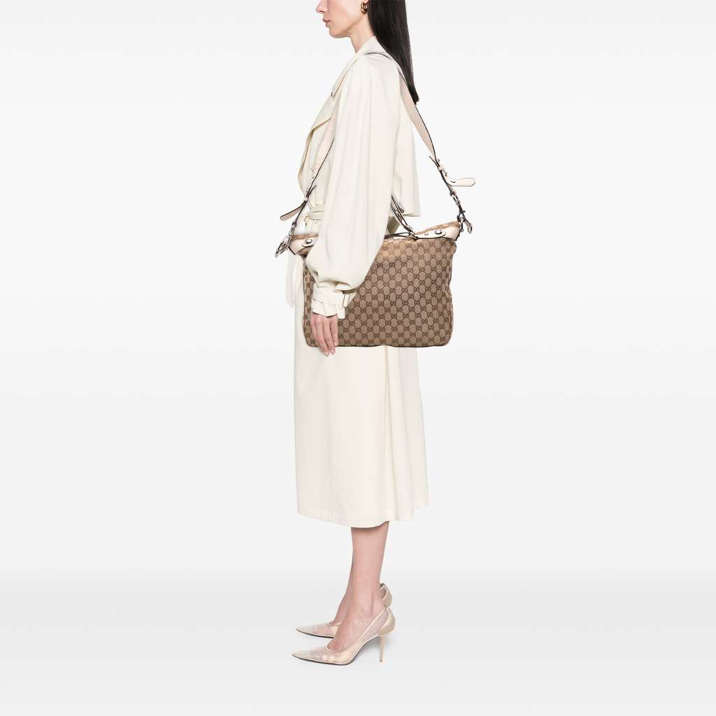 Gucci Large GG Canvas Icon Bit Satchel - Image 12