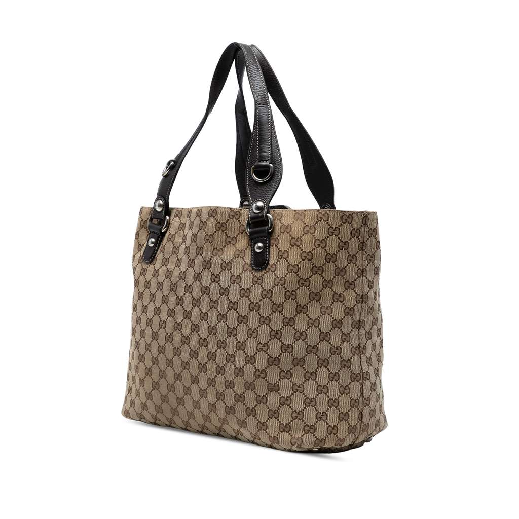 Gucci GG Canvas Icon Bit Tote - Back view