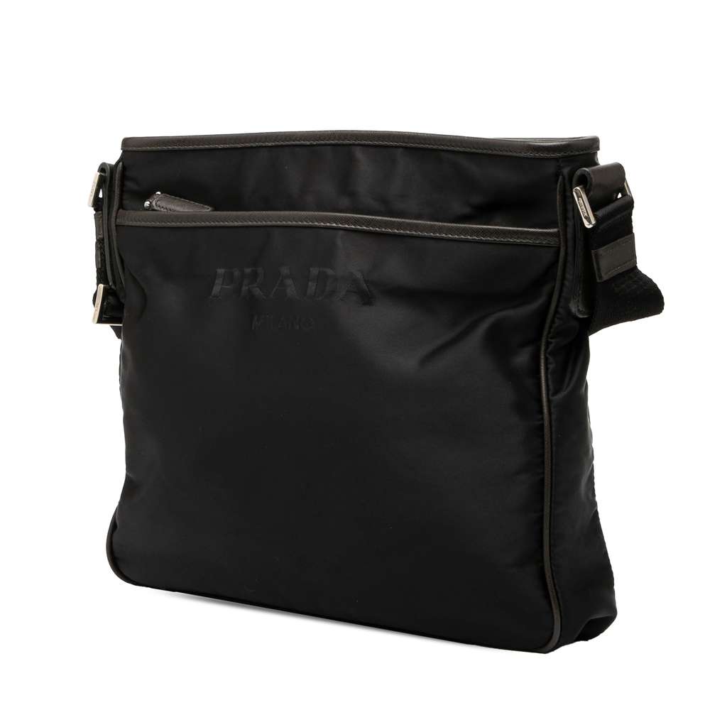 Prada Tessuto Zip Top Crossbody - Back view