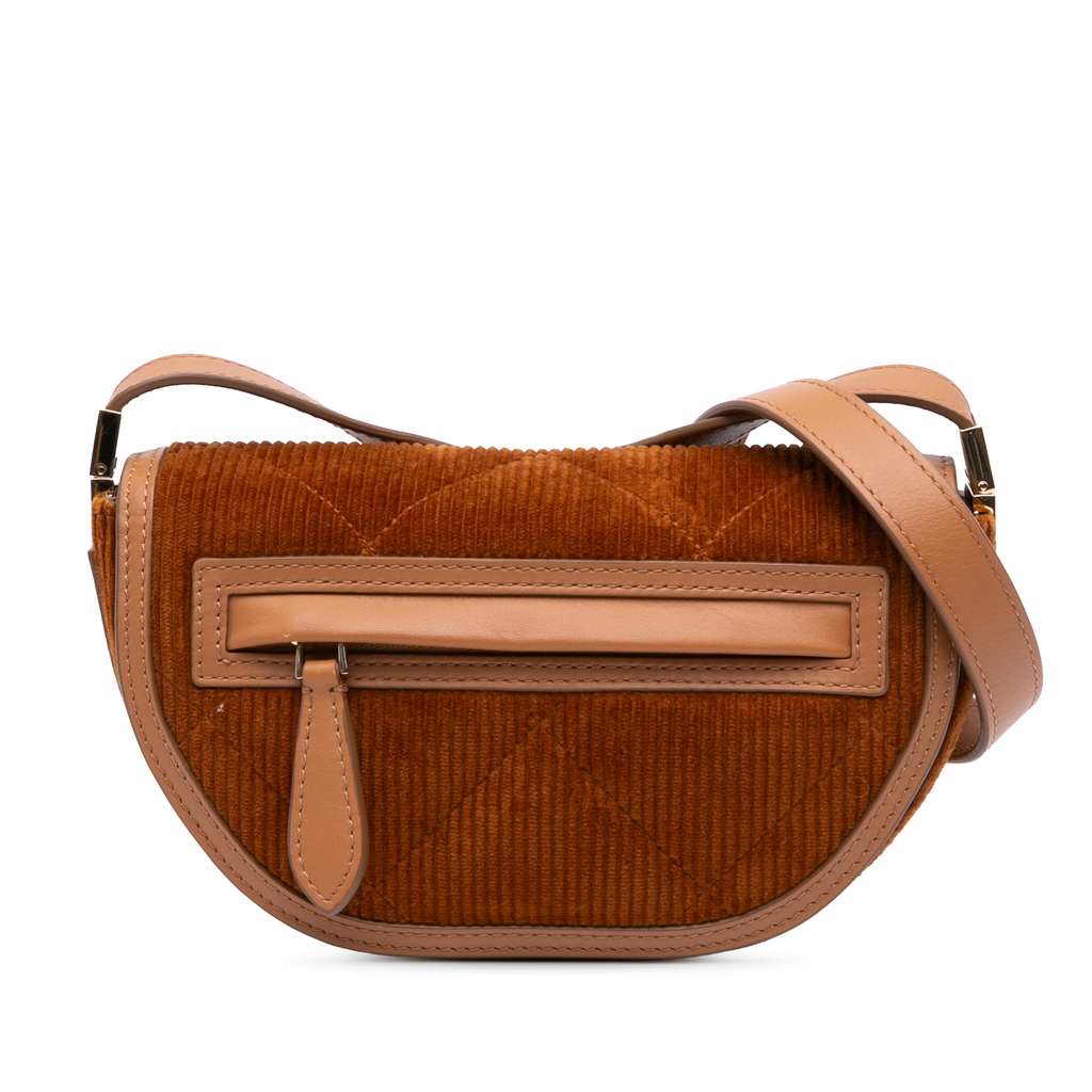 Burberry Micro Corduroy Olympia Shoulder Bag