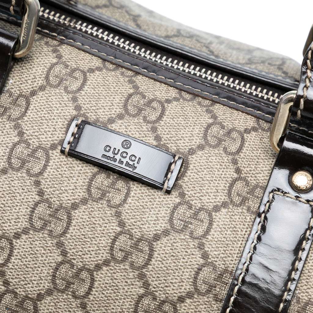 Gucci Medium GG Supreme Joy Boston Bag - Side view