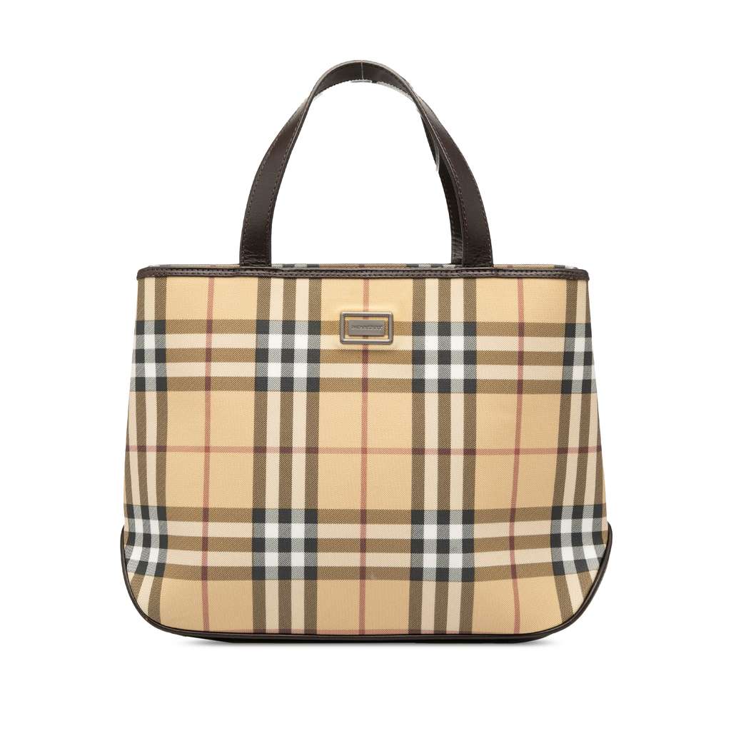 Burberry House Check Canvas Handbag