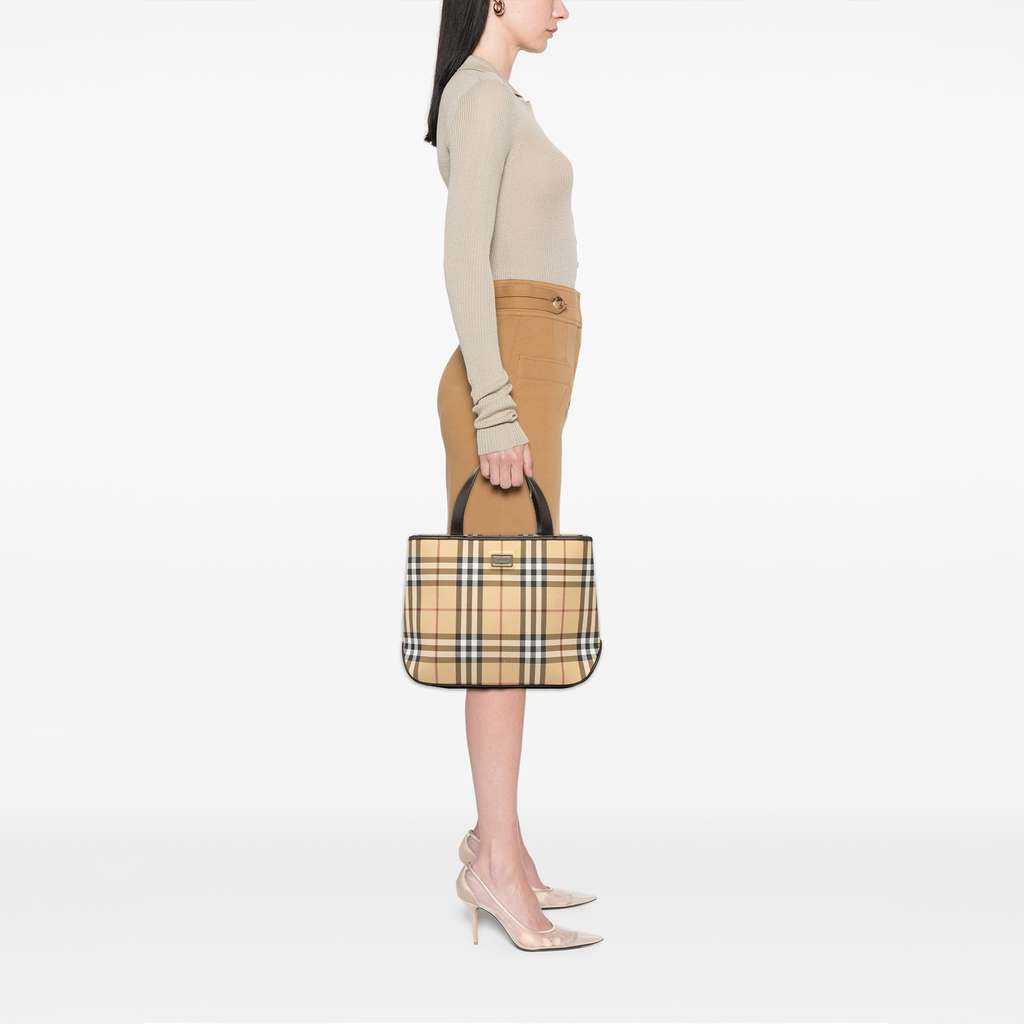 Burberry House Check Canvas Handbag - Detail 1