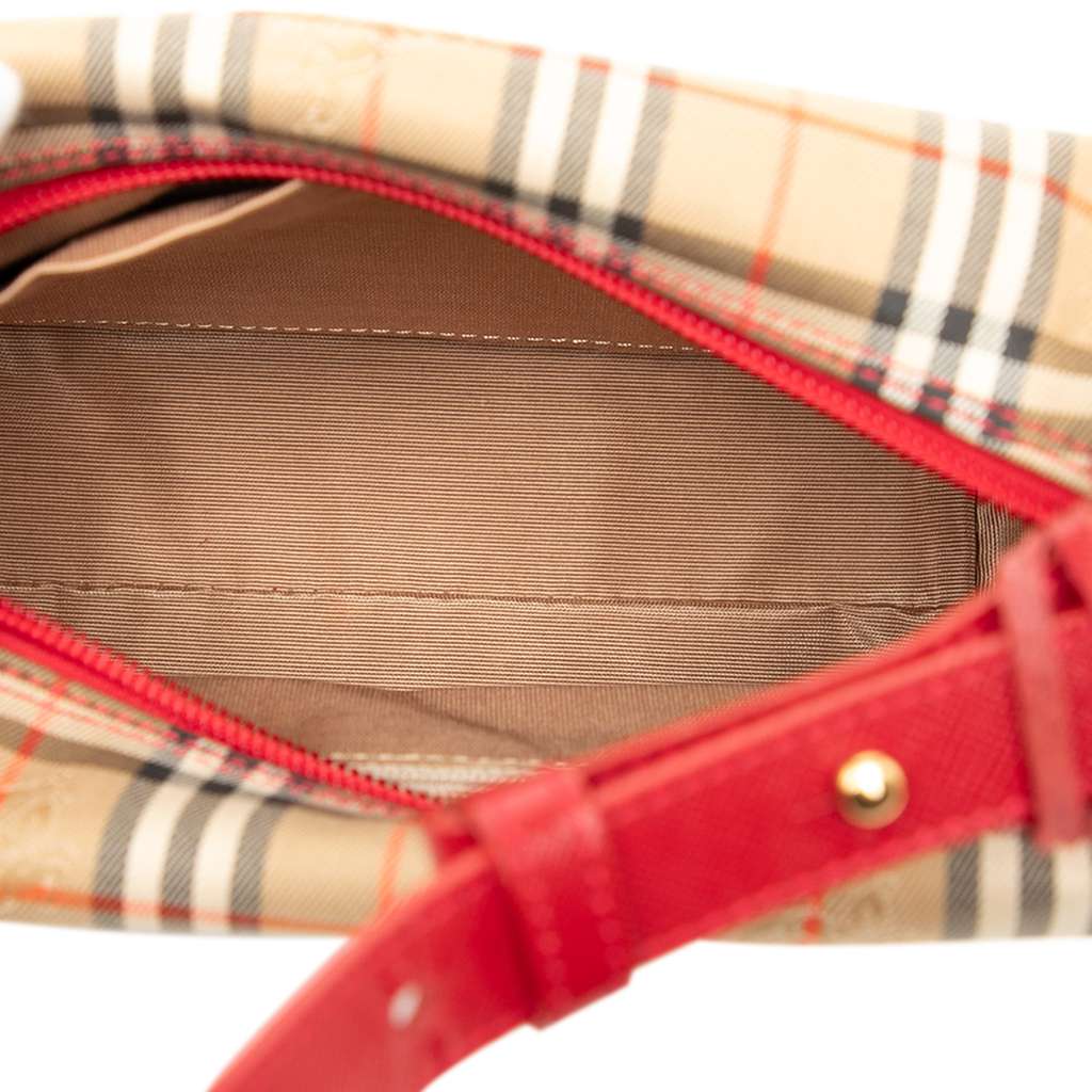 Burberry Haymarket Check Canvas Shoulder Bag - 4