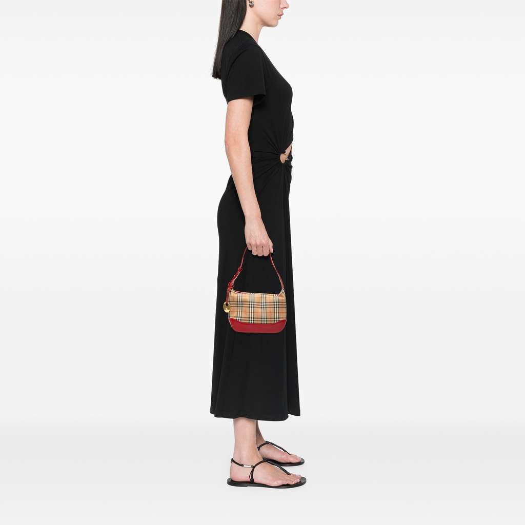 Burberry Haymarket Check Canvas Shoulder Bag - Detail 1