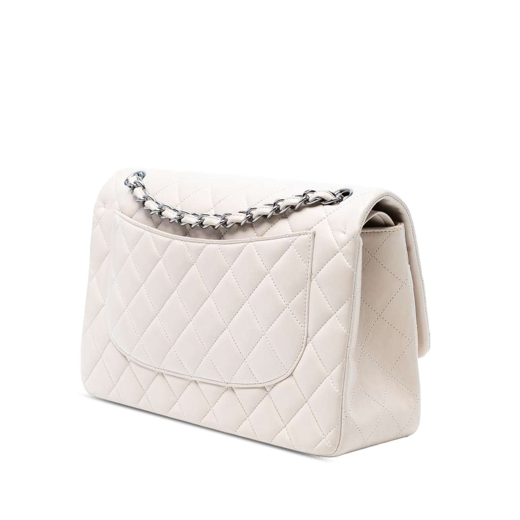Chanel Jumbo Classic Lambskin Double Flap - Back view