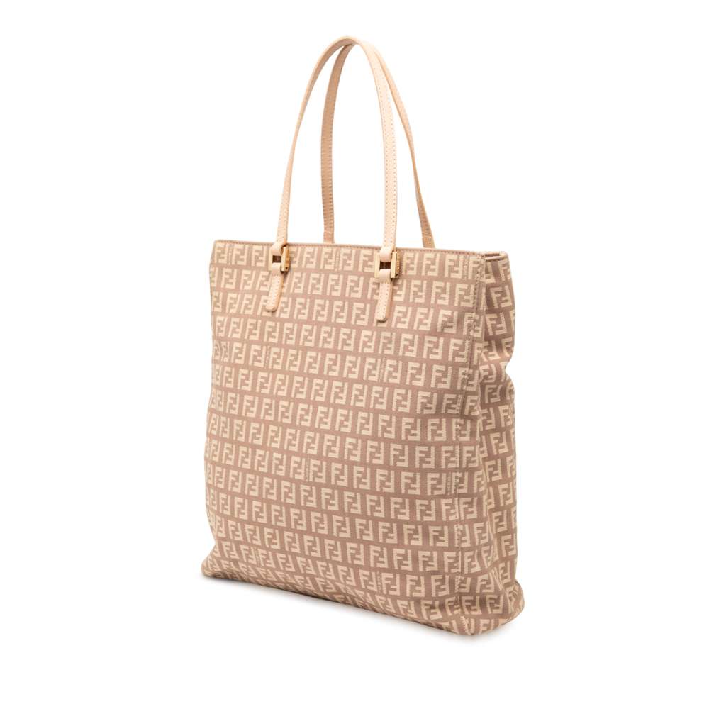 Fendi Zucchino Canvas Tote - Back view