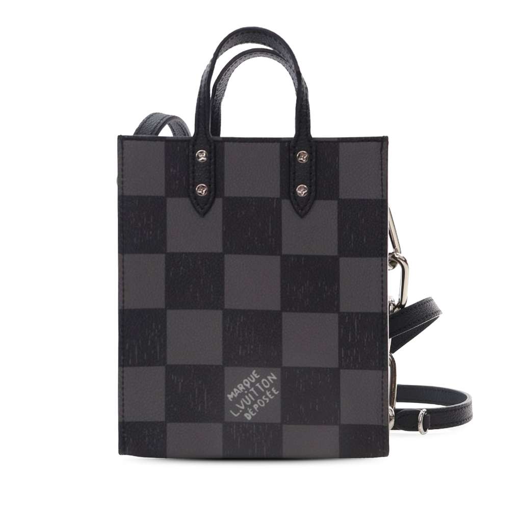Louis Vuitton Damier Checkerboard Sac Plat XS - Back view