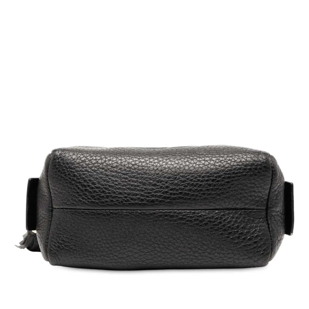 Gucci Leather Soho Cosmetic Pouch Black Leather Good - Inside View
