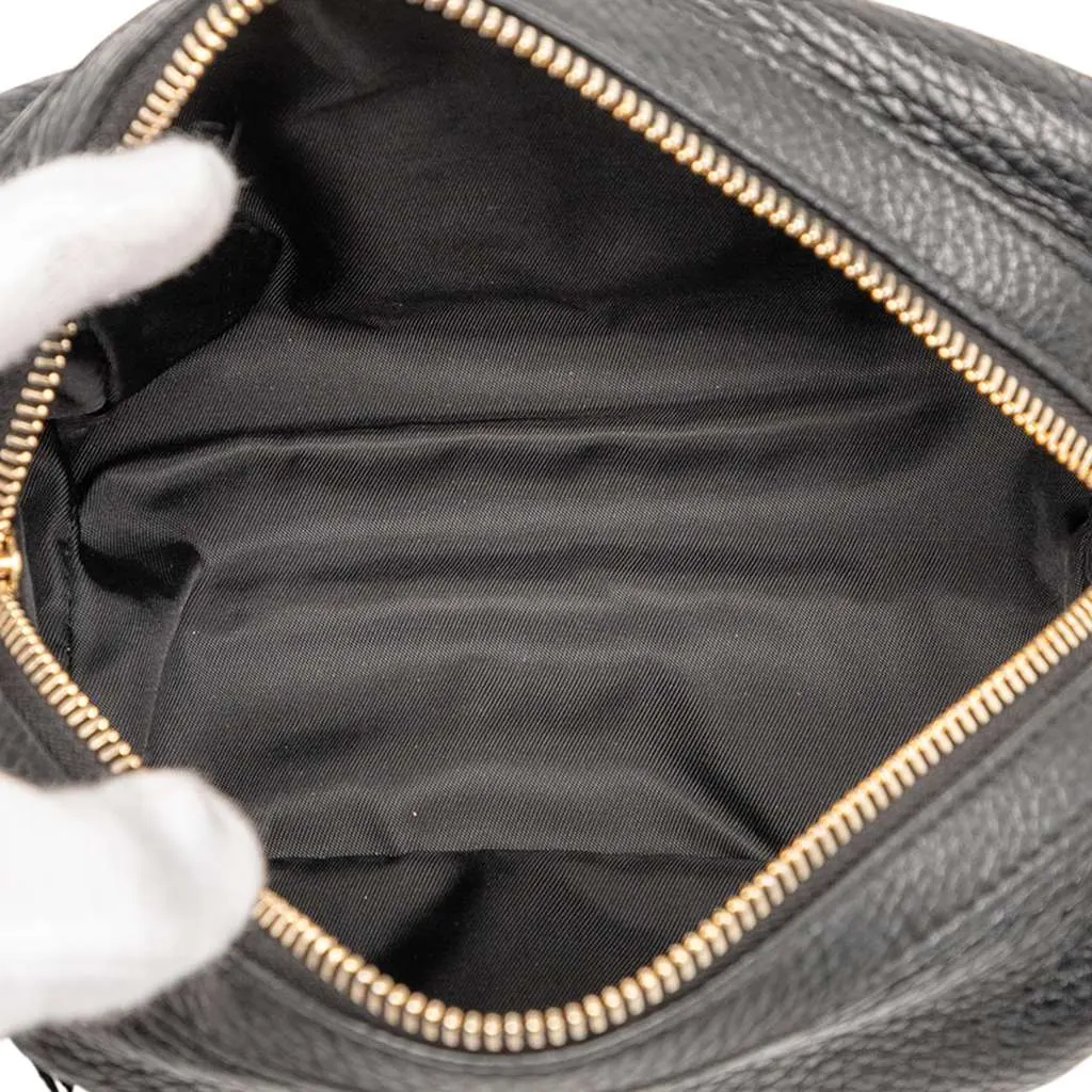 Gucci Leather Soho Cosmetic Pouch Black Leather Good - Model View