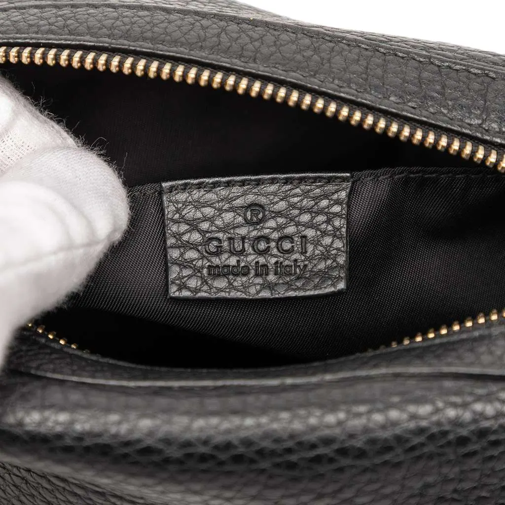 Gucci Leather Soho Cosmetic Pouch Black Leather Good - Box View