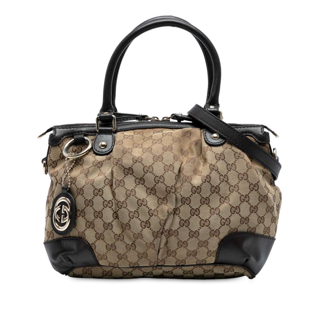 Gucci GG Canvas Sukey Satchel