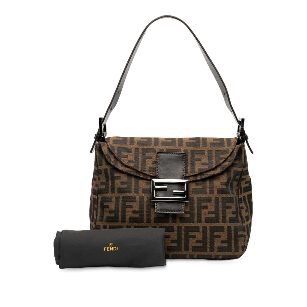 Fendi Zucca Canvas Double Flap Mamma - Image 10