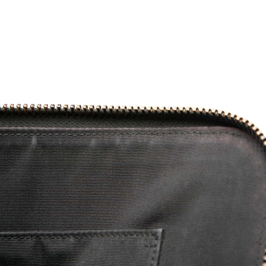 Saint Laurent Croc Embossed Leather Clutch - Detail 2