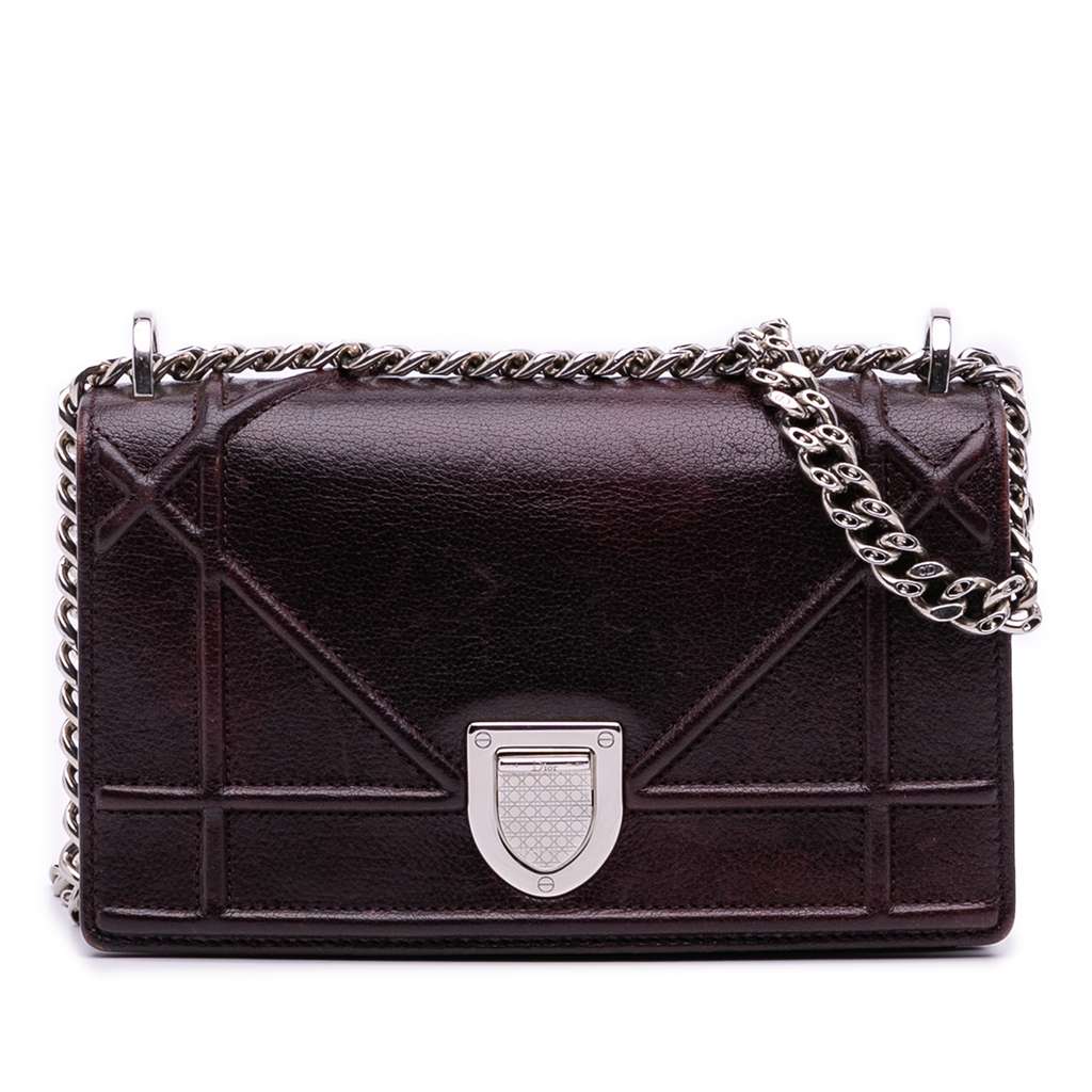 Dior Mini Grained Calfskin Diorama Flap