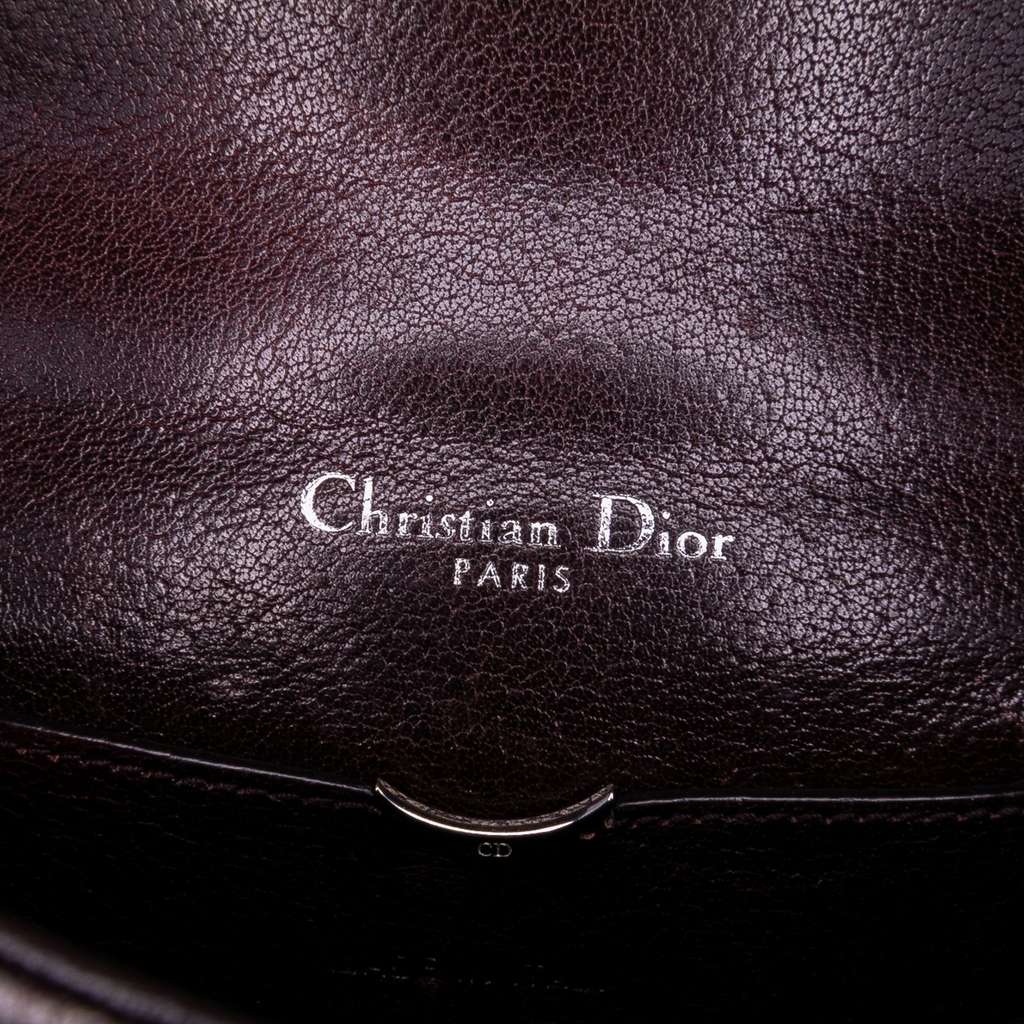 Dior Mini Grained Calfskin Diorama Flap - Side view