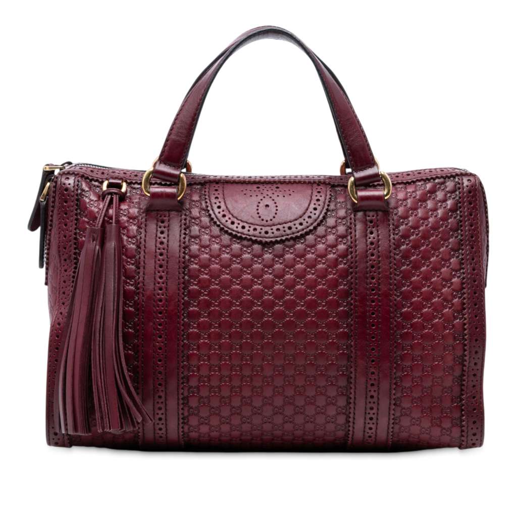 Gucci Microguccissima Brogue Duilio Boston Bag