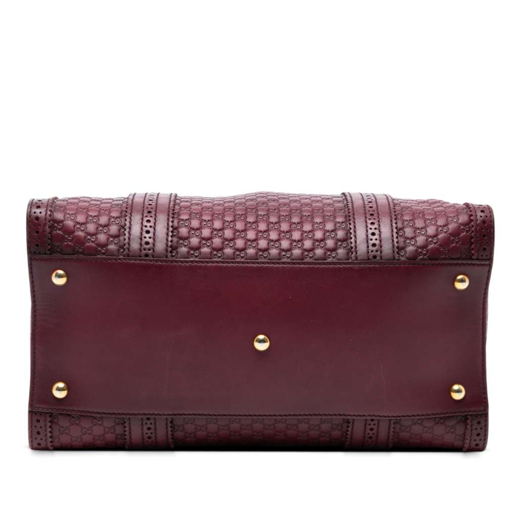 Gucci Microguccissima Brogue Duilio Boston Bag - Image 6