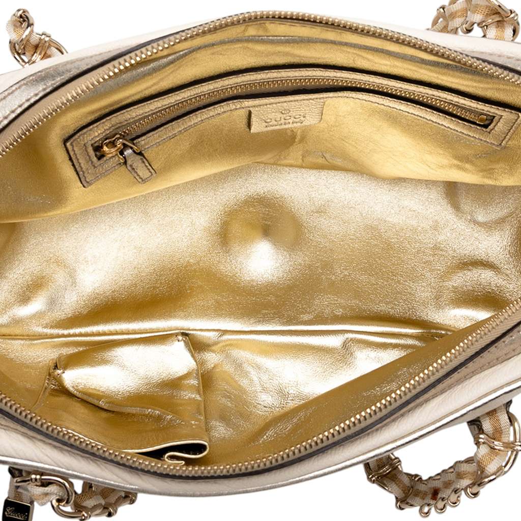 Gucci Small Leather Web Capri Shoulder Bag - 4