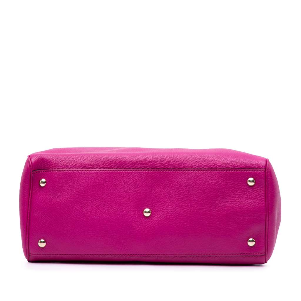 Gucci Medium Calfskin Bamboo Shopper Satchel - Image 6