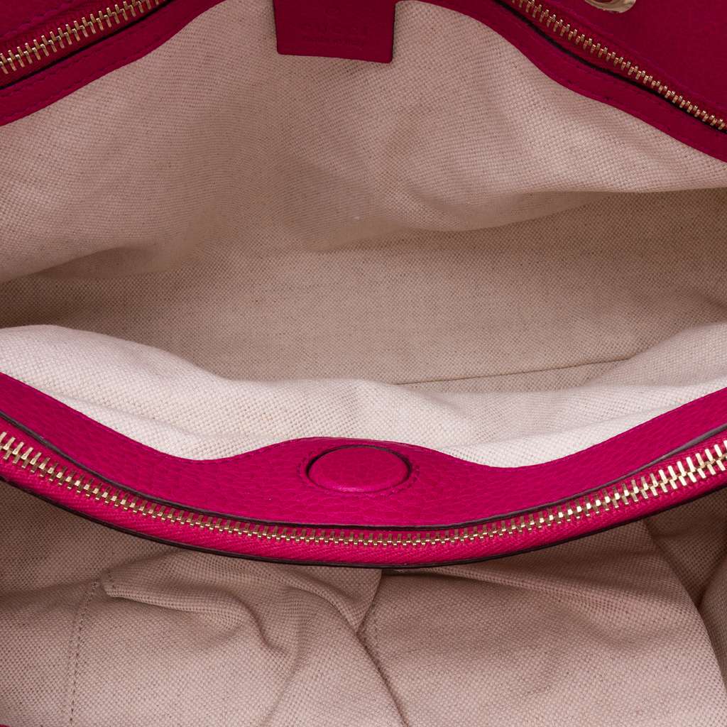 Gucci Medium Calfskin Bamboo Shopper Satchel - 4