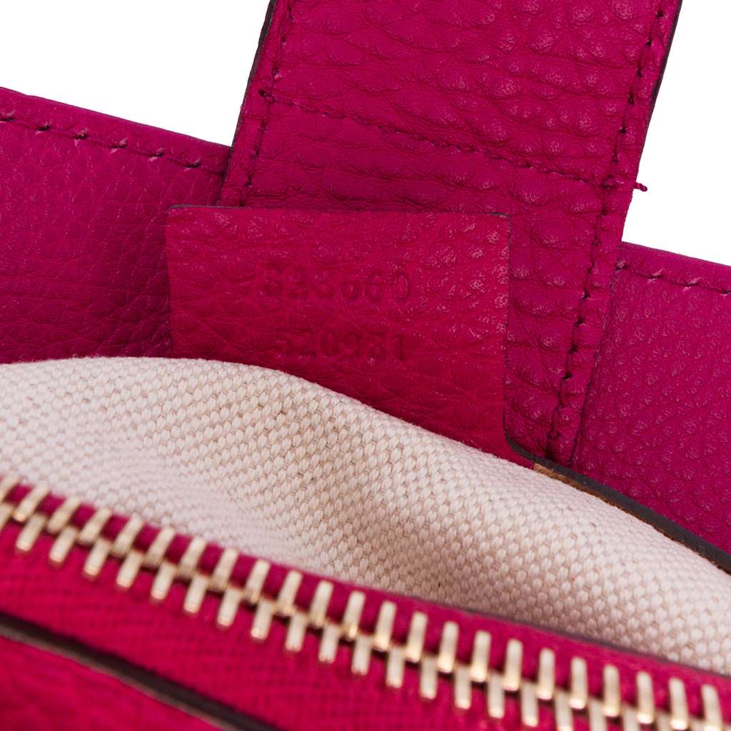 Gucci Medium Calfskin Bamboo Shopper Satchel - Image 11