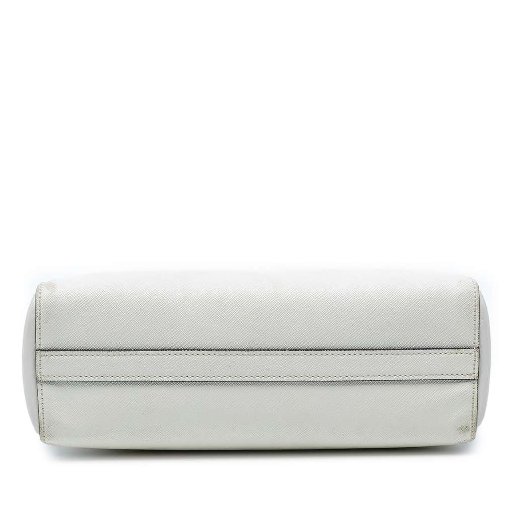 Prada Soft Calf Trimmed Saffiano Lux Open Convertible Tote - Image 6