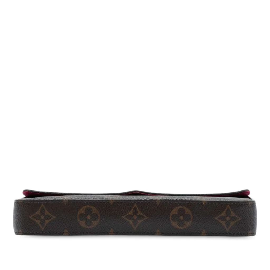 Louis Vuitton Monogram Pochette Felicie Brown Good - Inside View