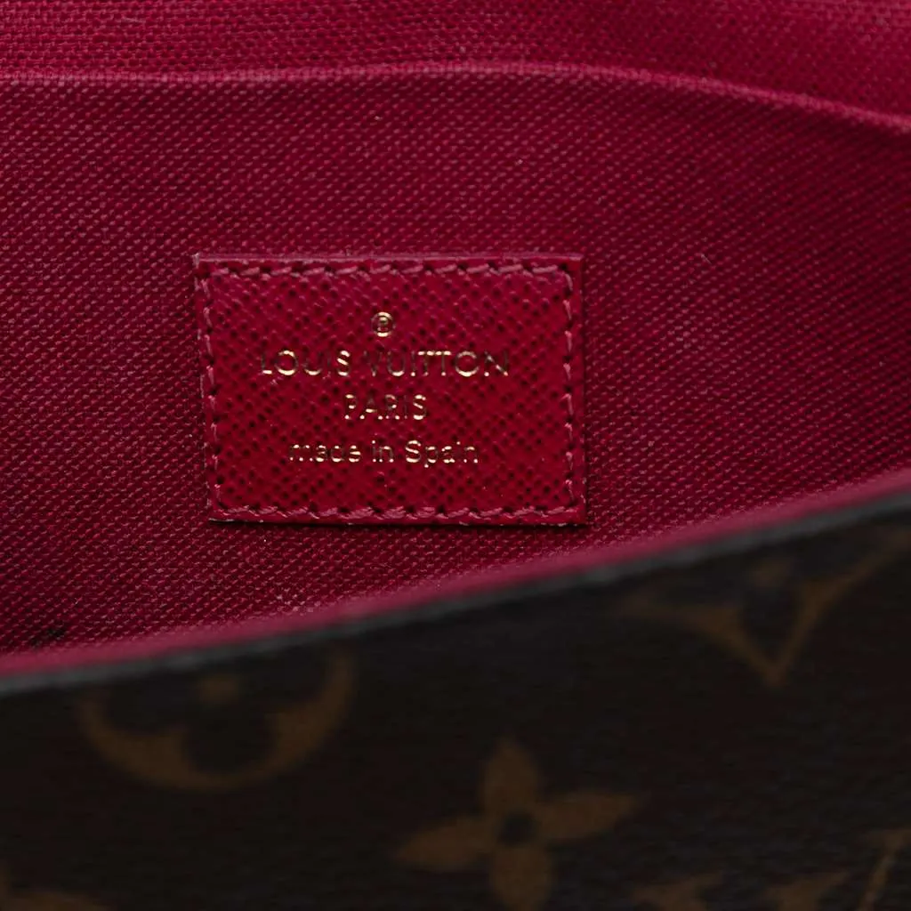 Louis Vuitton Monogram Pochette Felicie Brown Good - Box View