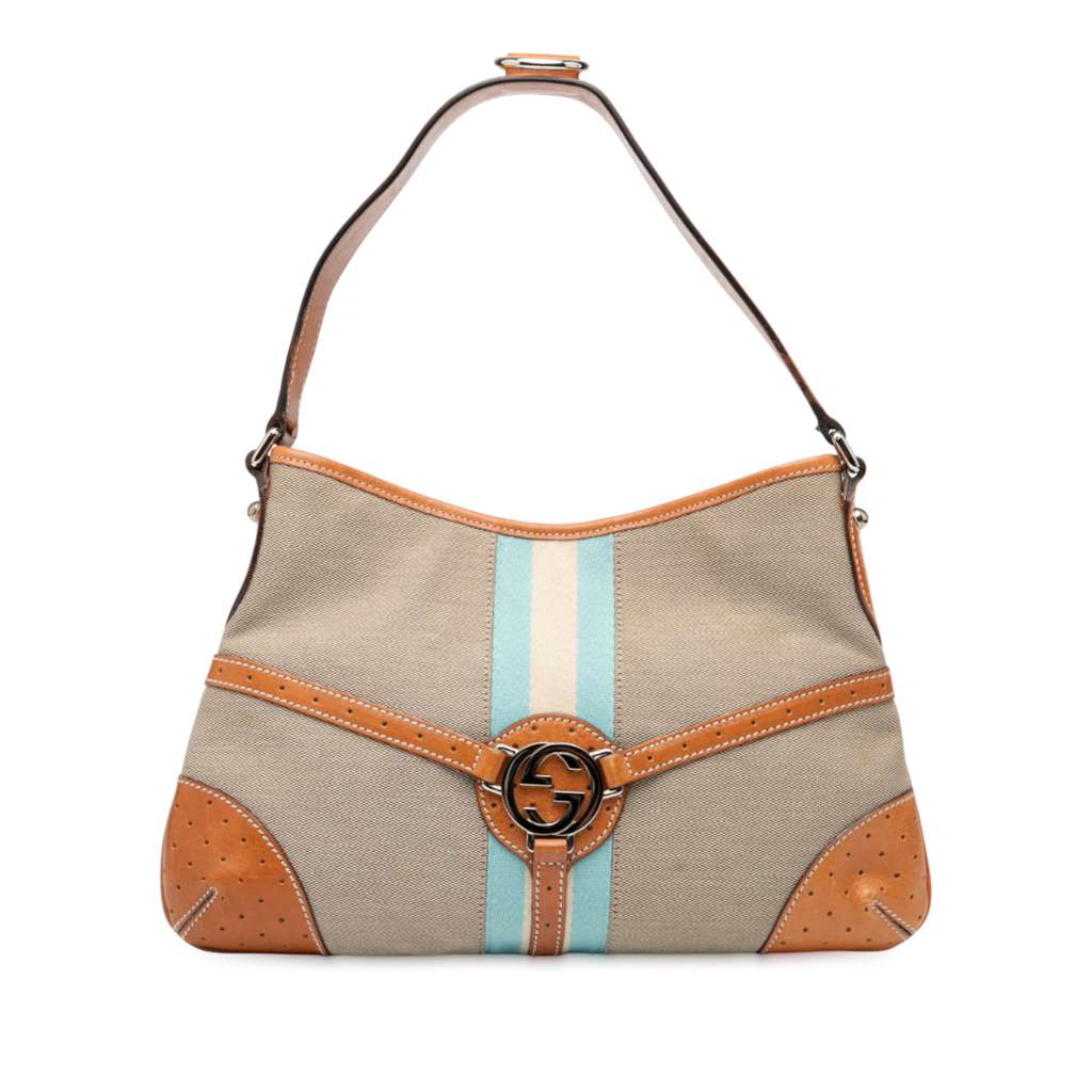 Gucci Canvas Web Reins Shoulder Bag