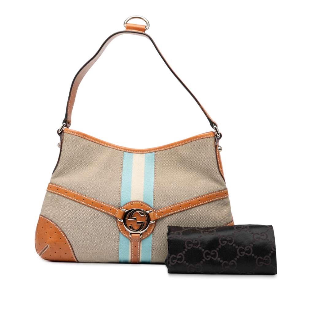 Gucci Canvas Web Reins Shoulder Bag - Image 10