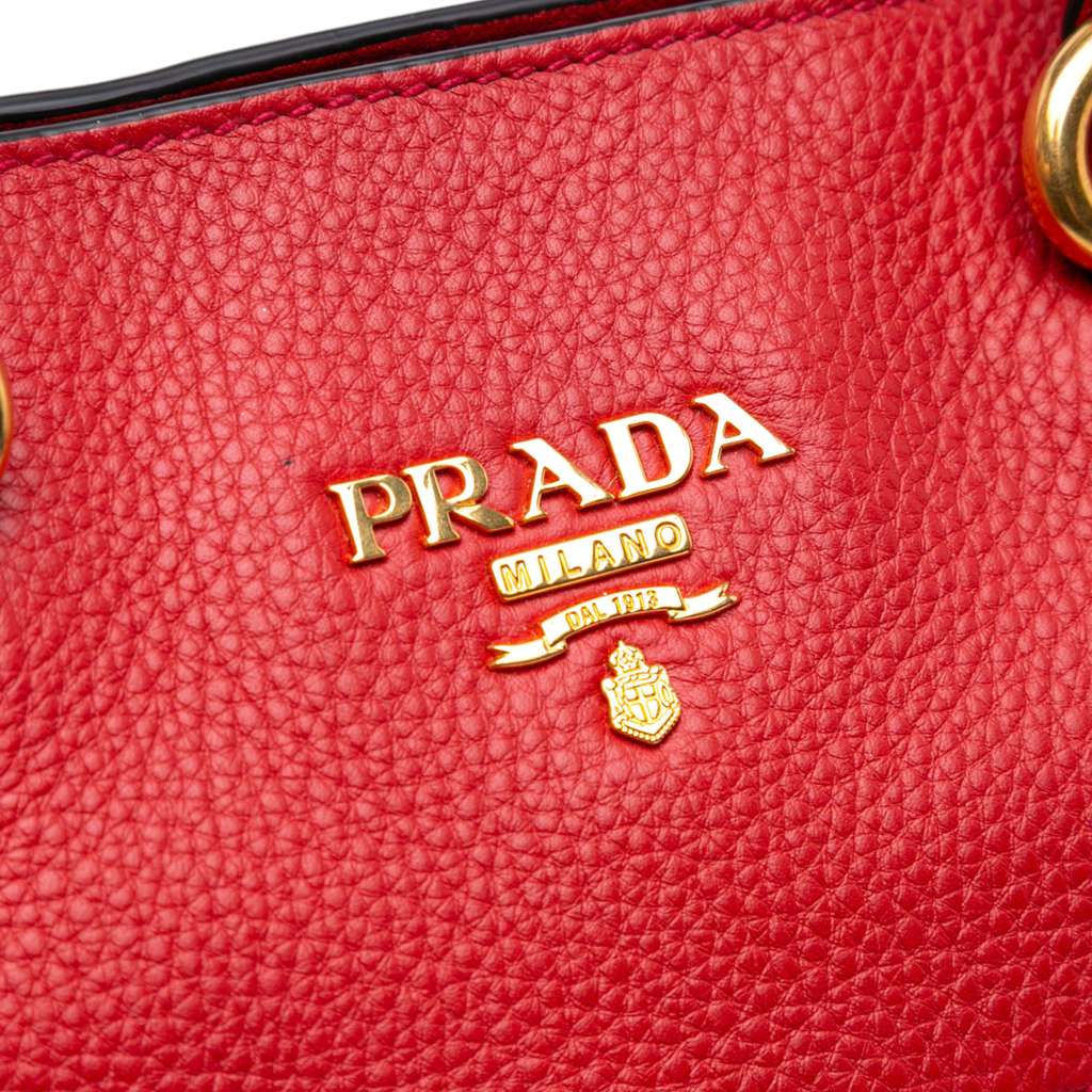 Prada Vitello Daino Open Convertible Tote - Image 10