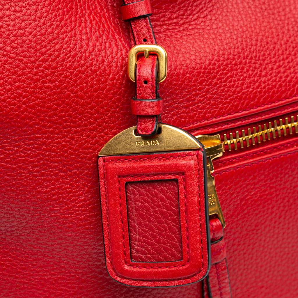 Prada Vitello Daino Open Convertible Tote - Image 11