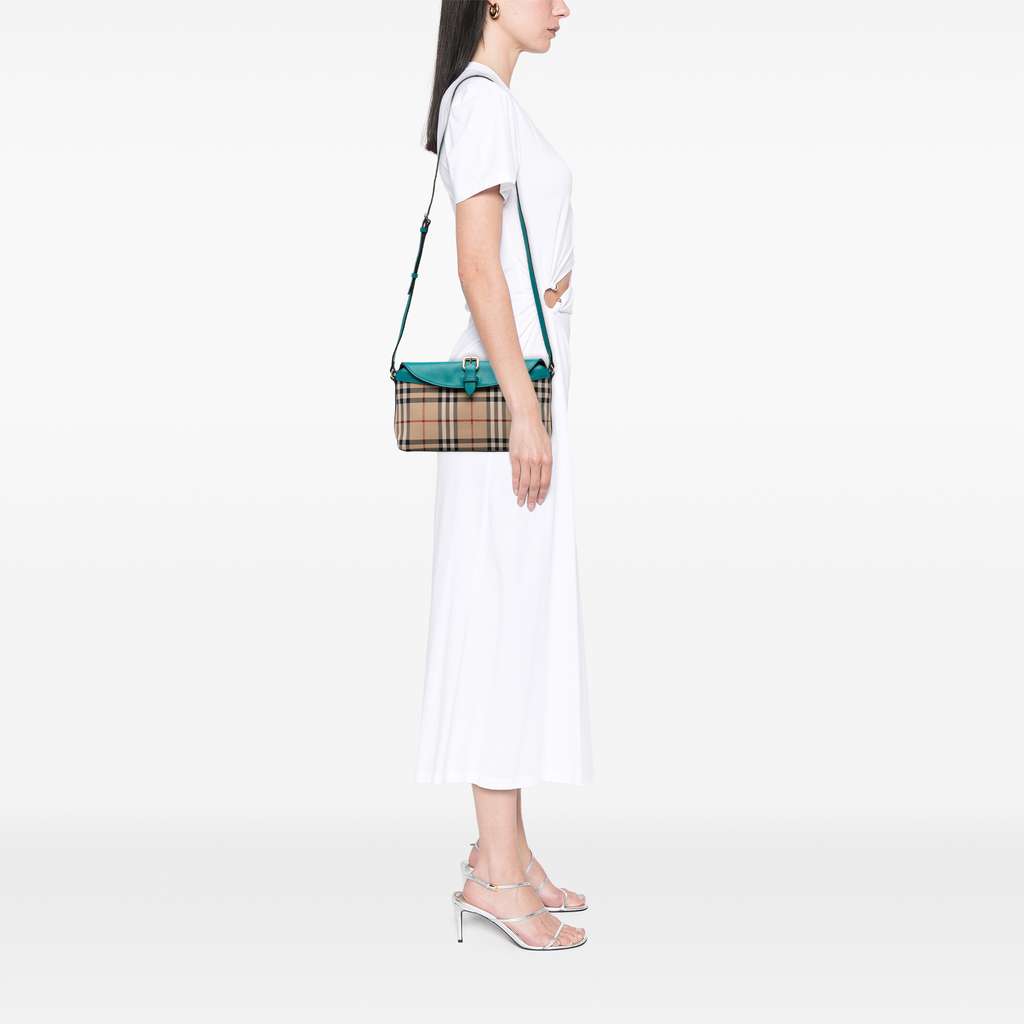 Burberry Haymarket Check Coated Canvas Leah Crossbody - Image 12