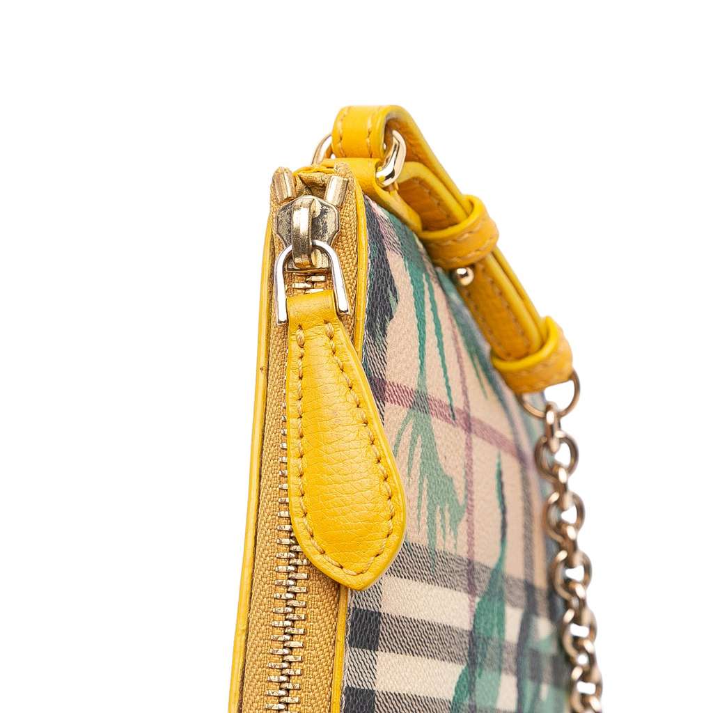 Burberry Haymarket Check Coated Canvas Floral Print Crossbody - Detail 2