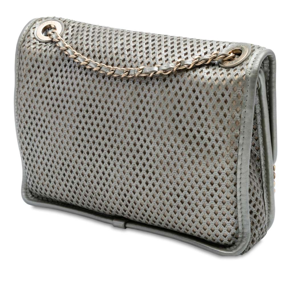 Chanel Small Perforated Calfskin Up In The Air Flap - Back view