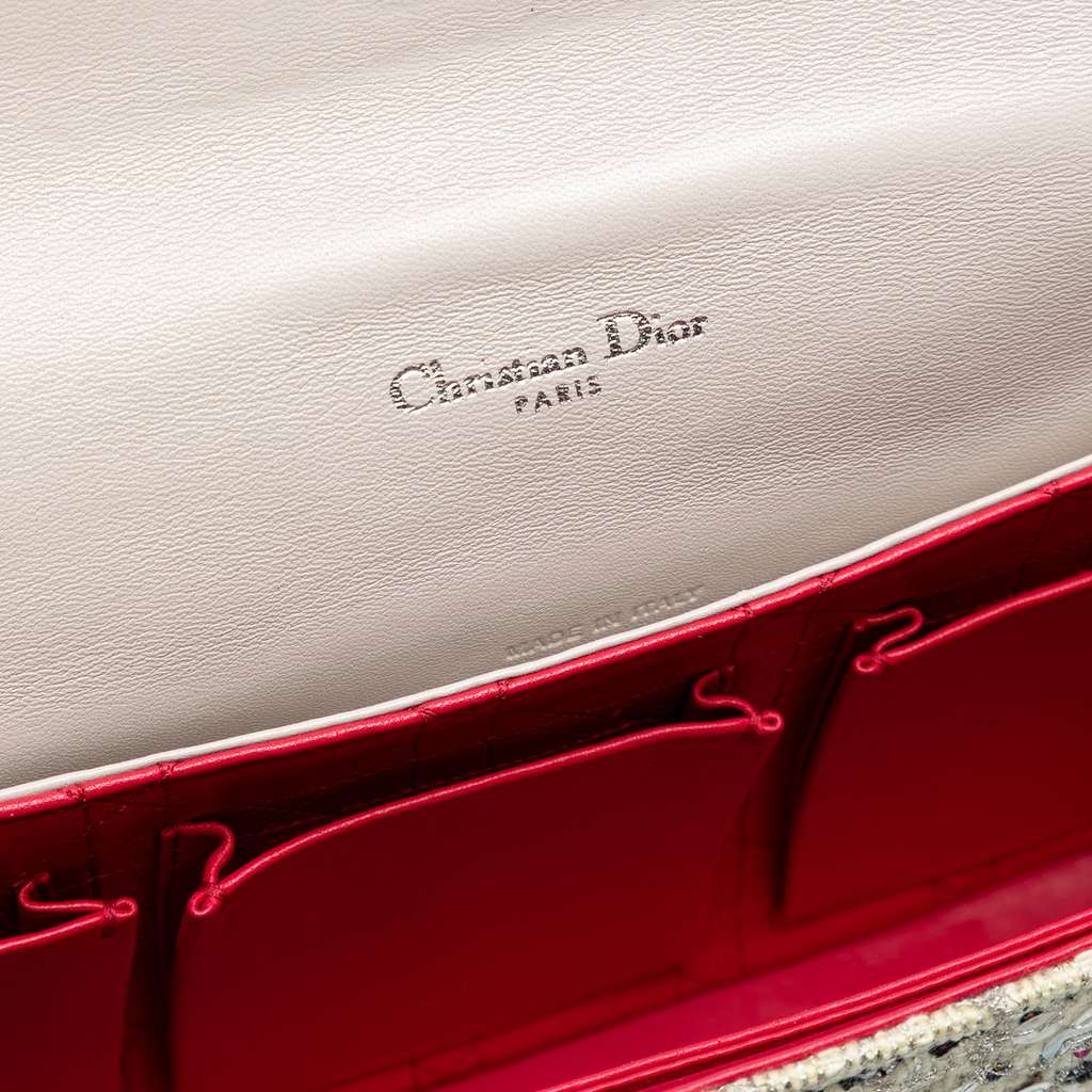 Dior Medium Tweed Miss Dior Flap - Side view