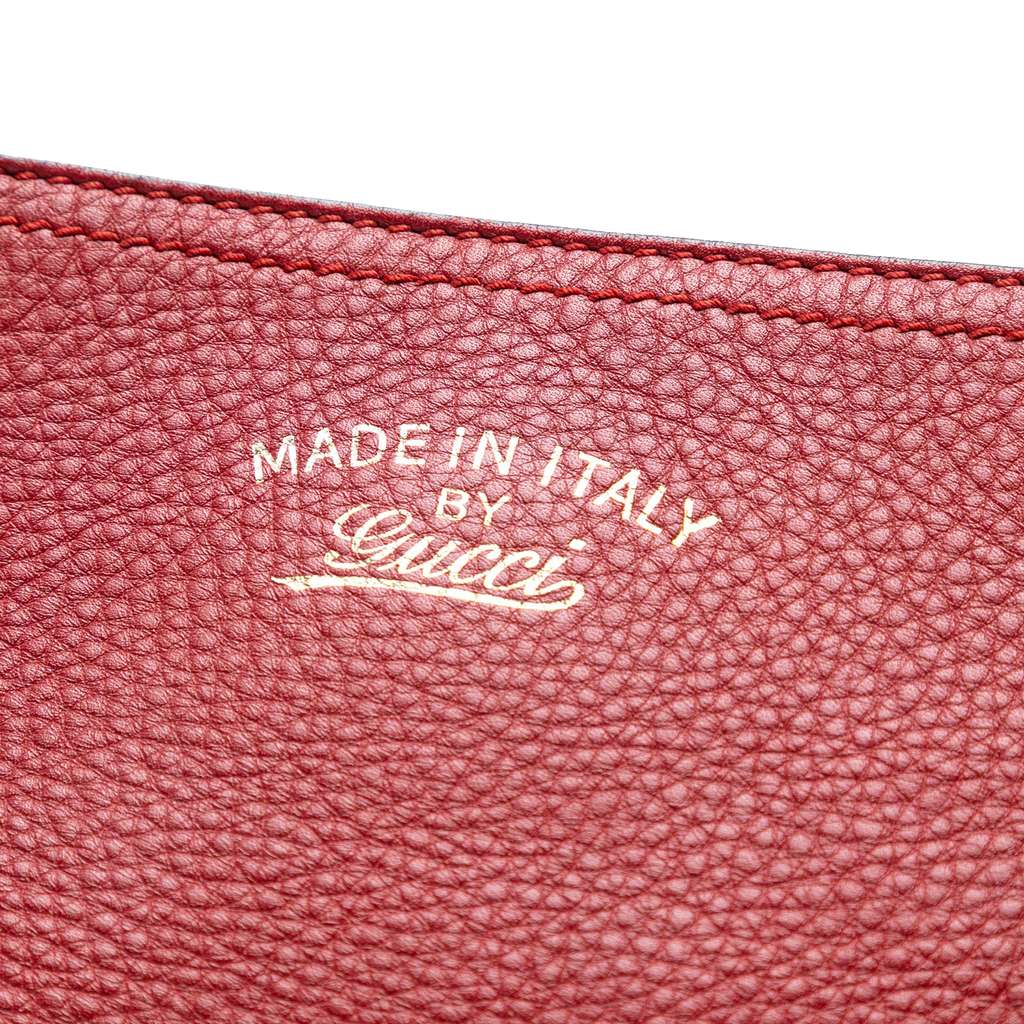 Gucci Tall Leather Bamboo Shopper Tote - Detail 1