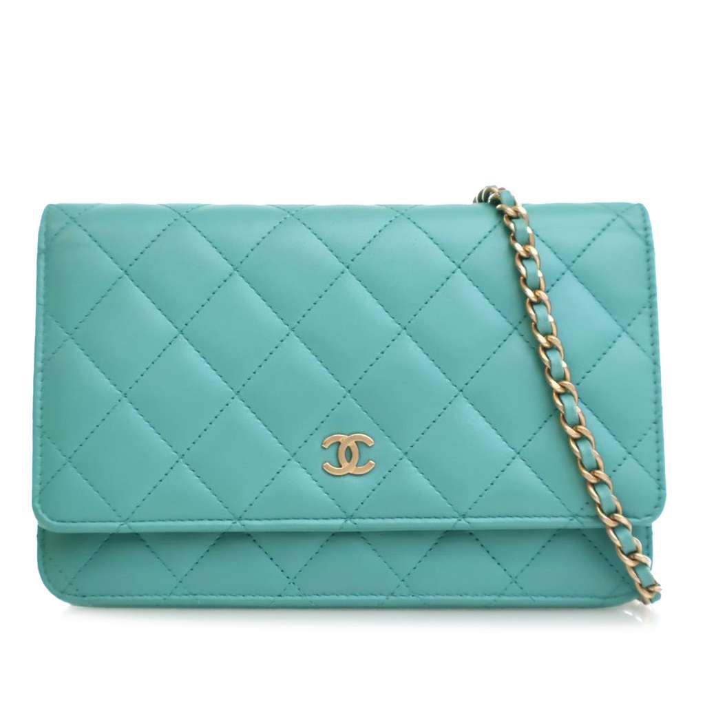 Chanel CC Quilted Lambskin Wallet On Chain