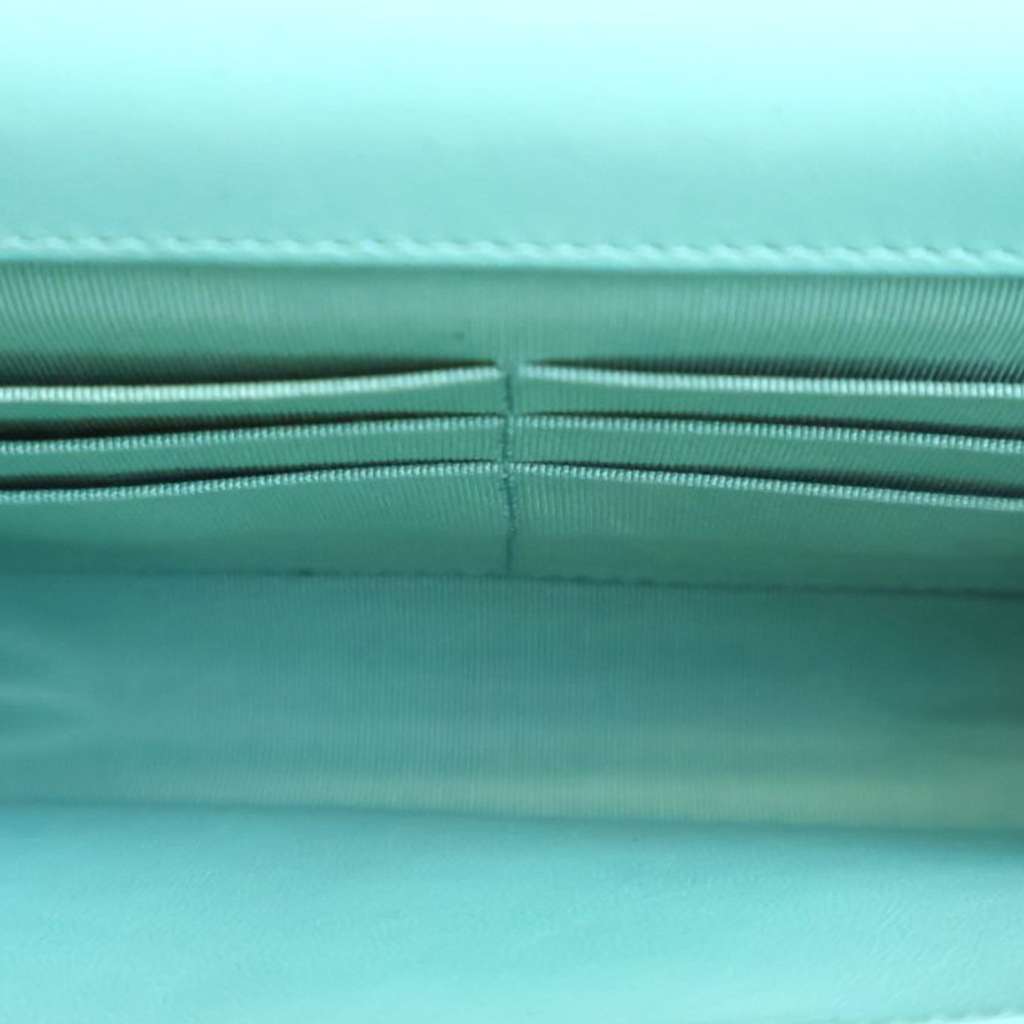 Chanel CC Quilted Lambskin Wallet On Chain - Side view