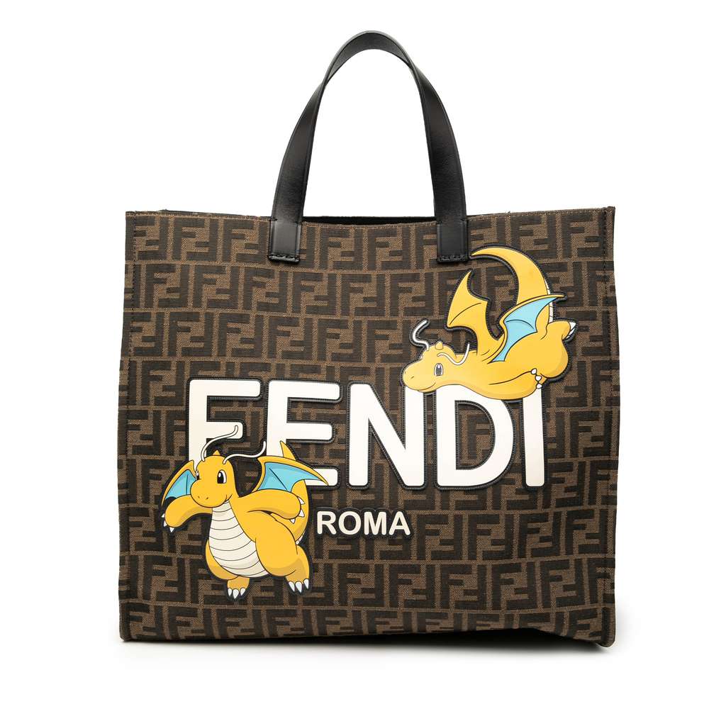 Fendi FRGMT Pokemon Zucca Canvas Shopper Tote