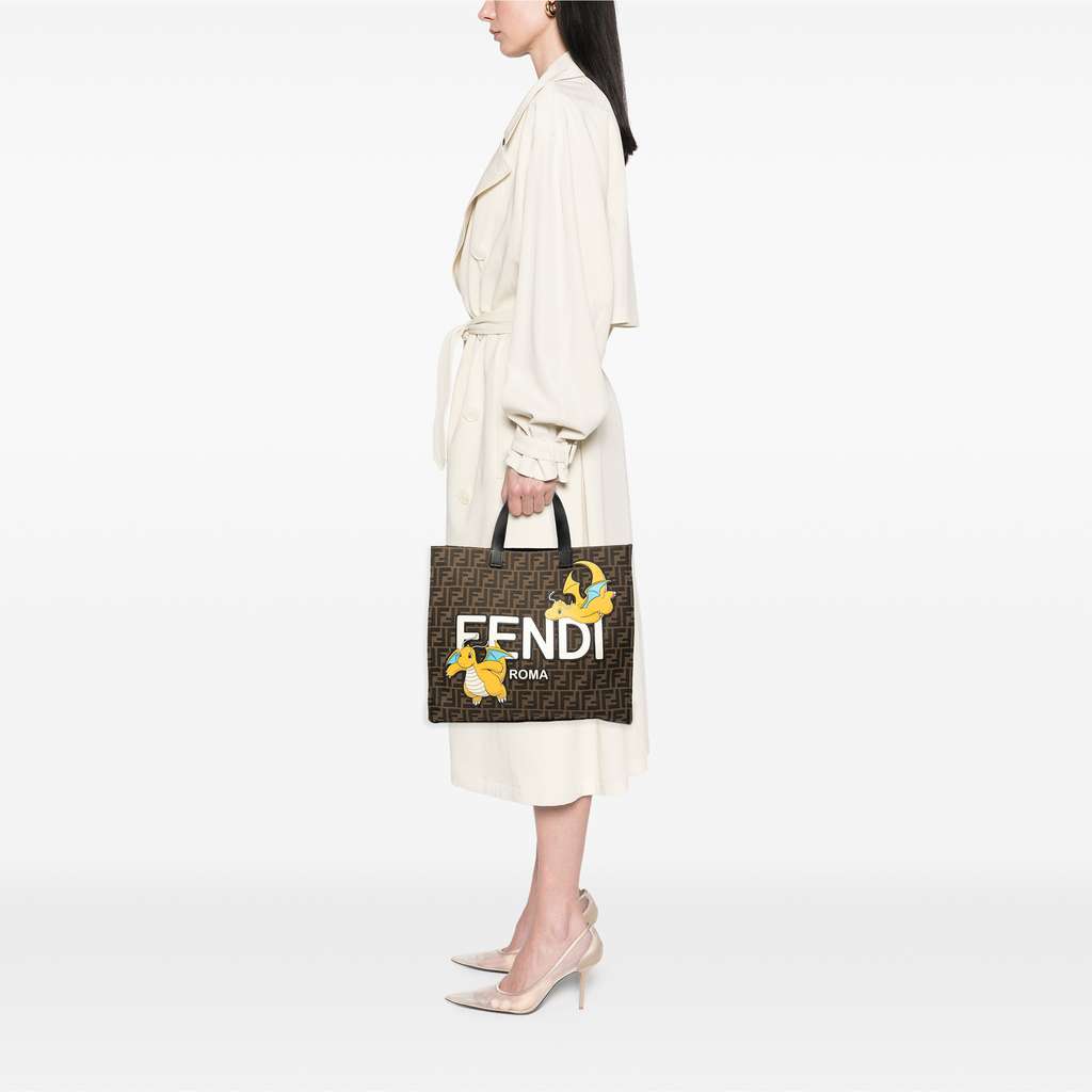 Fendi FRGMT Pokemon Zucca Canvas Shopper Tote - Image 10
