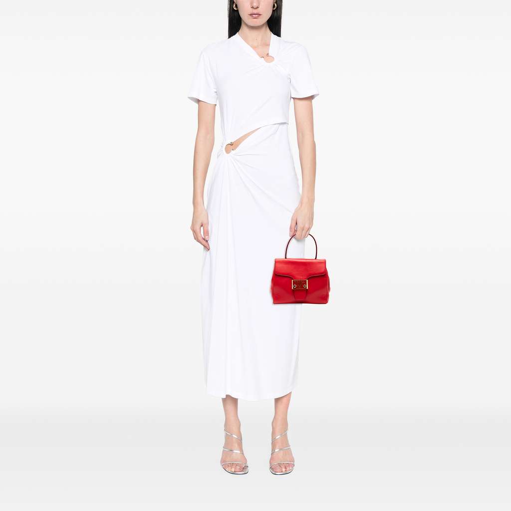 Prada Vitello Lux Embleme Top Handle Bag - Detail 1