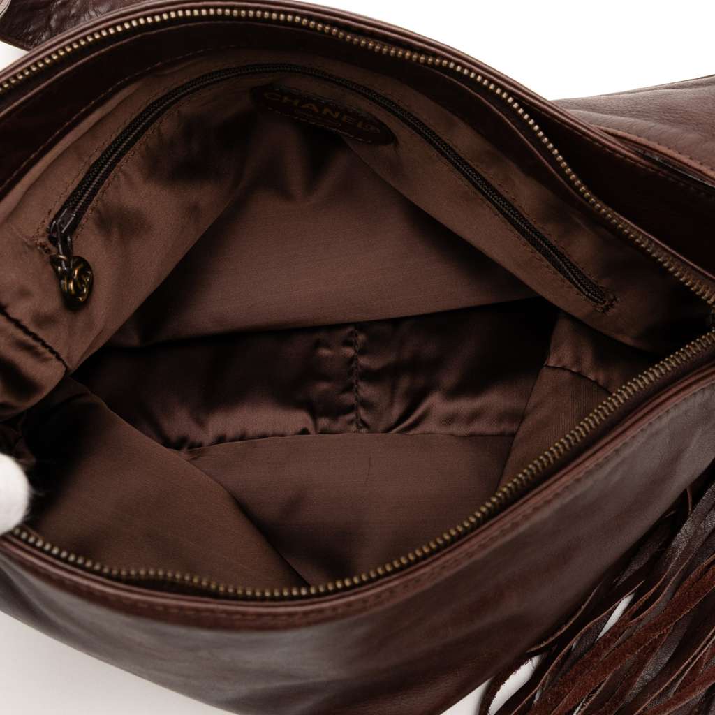 Chanel CC Lambskin Tassel Shoulder Bag - 4