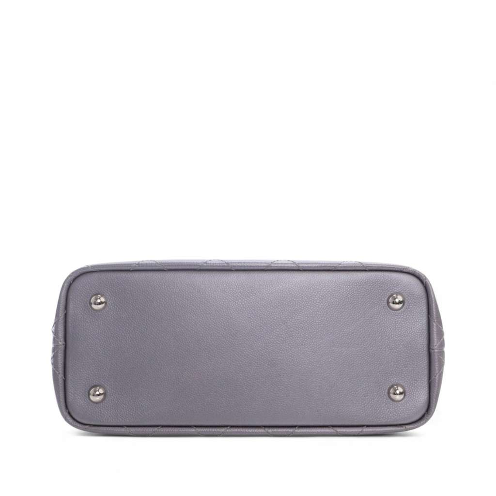 Chanel Large Quilted Metallic Caviar Shopping Fever Tote - Image 6