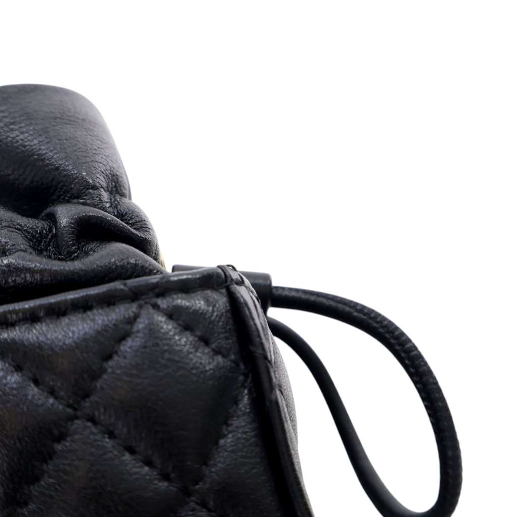 Chanel Mini Quilted Calfskin Drawstring Bucket Bag - Image 11