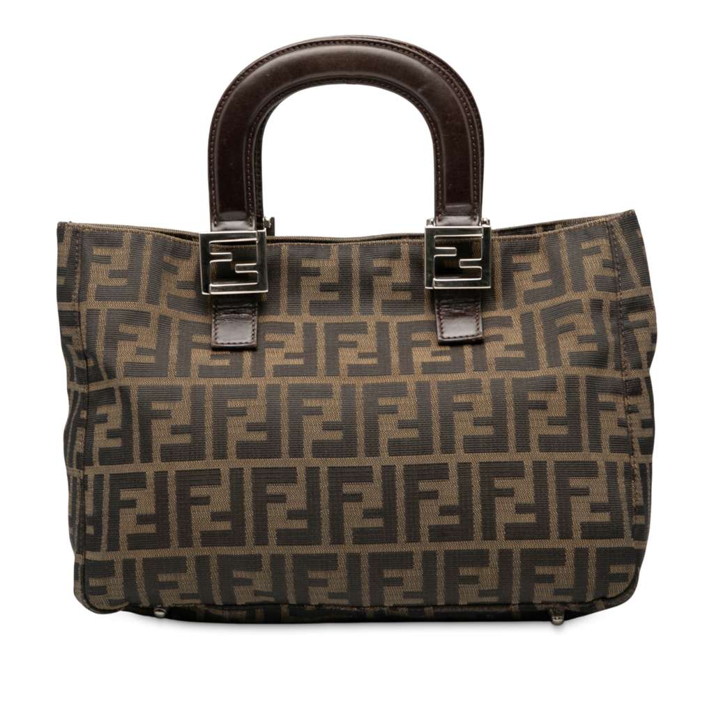 Fendi Small Zucca Canvas Twins Tote