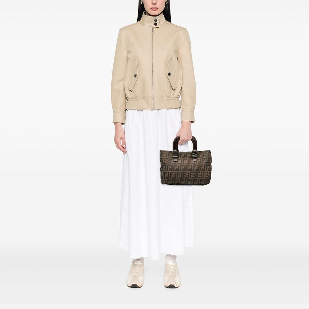 Fendi Small Zucca Canvas Twins Tote - Image 10