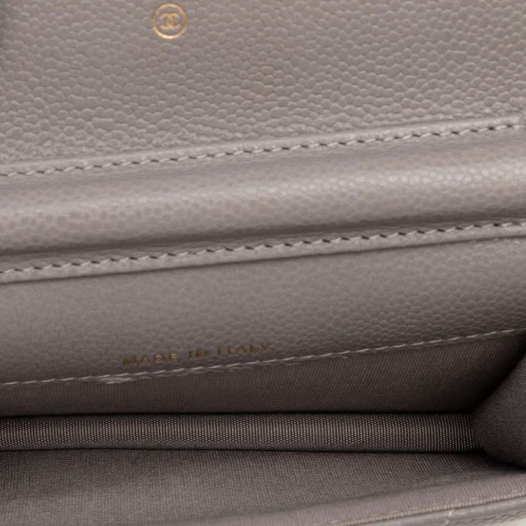 Chanel CC Quilted Caviar Miss Coco Clutch With Chain - 4