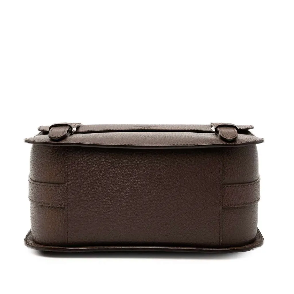 Louis Vuitton Pigskin Samara Reporter Bag Brown Leather Good - Inside View